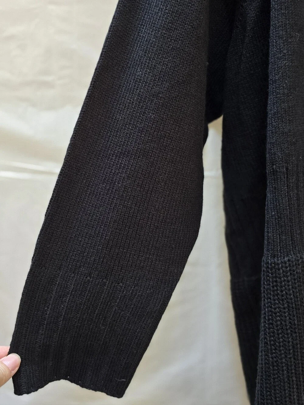 Croft & Barrow Black Open-Front Lightweight Cardigan